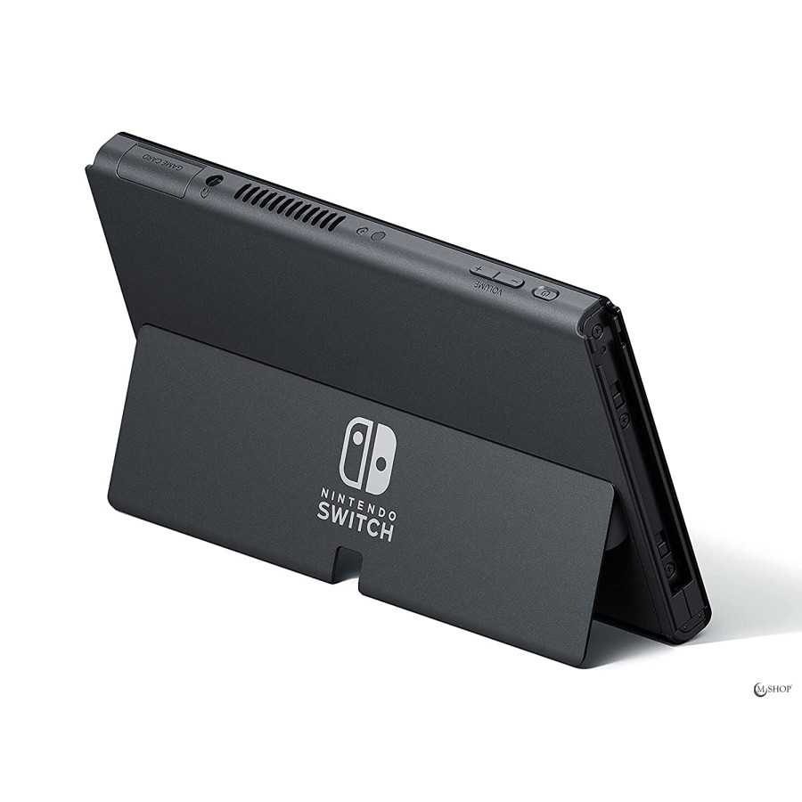 Nintendo Switch (modèle OLED) avec station d’accueil et manettes Joy-Con  blanches
